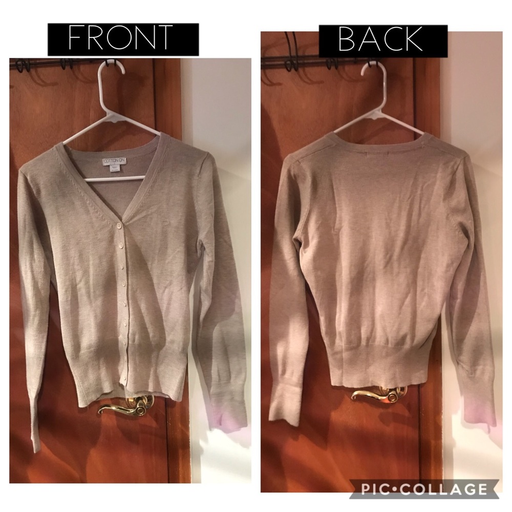 Cotton On- Nude button sweater (never worn)